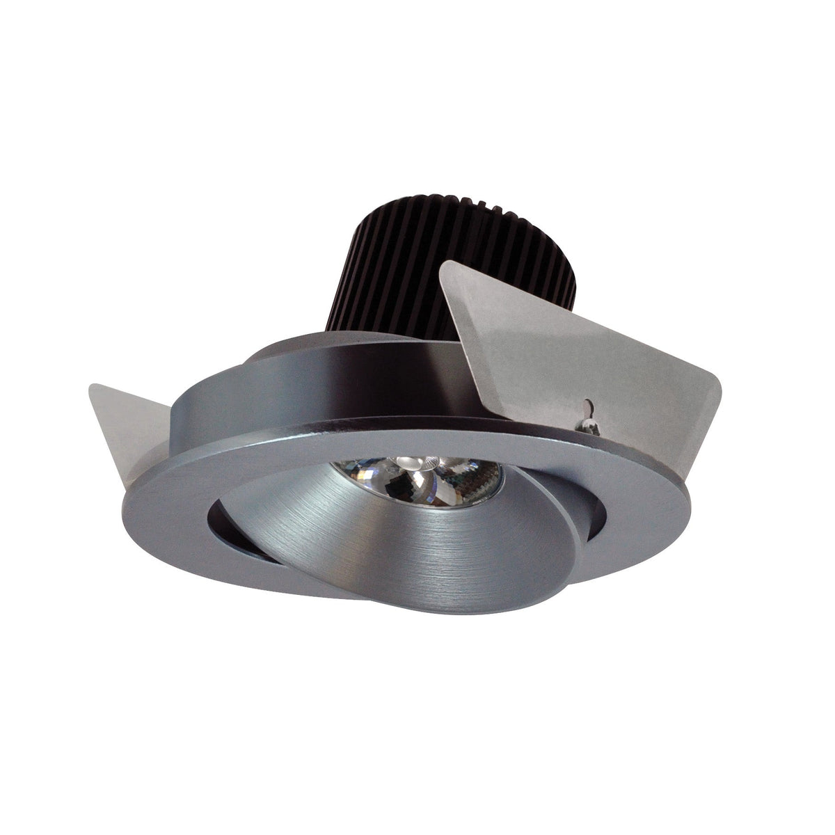 4" Iolite LED Round Adjustable Cone Reflector, 10-Degree Optic, 900lm / 12W, 3500K, Natural Metal Reflector / Natural Metal Flange