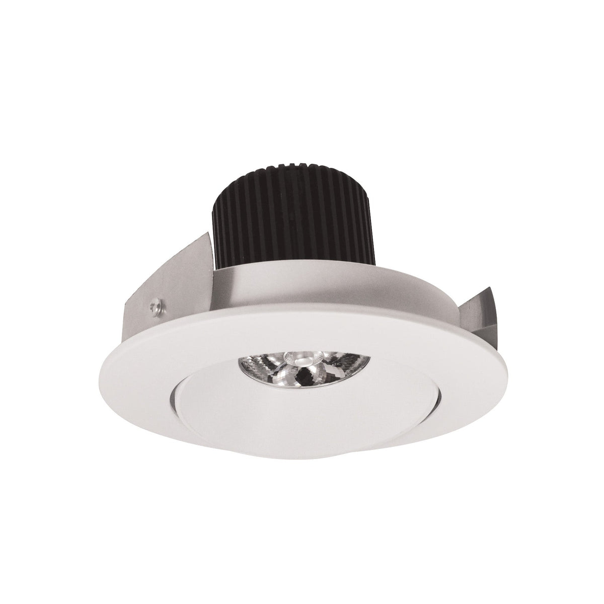 4" Iolite LED Round Adjustable Cone Reflector, 10-Degree Optic, 900lm / 12W, 3000K, Warm White Reflector / Warm White Flange