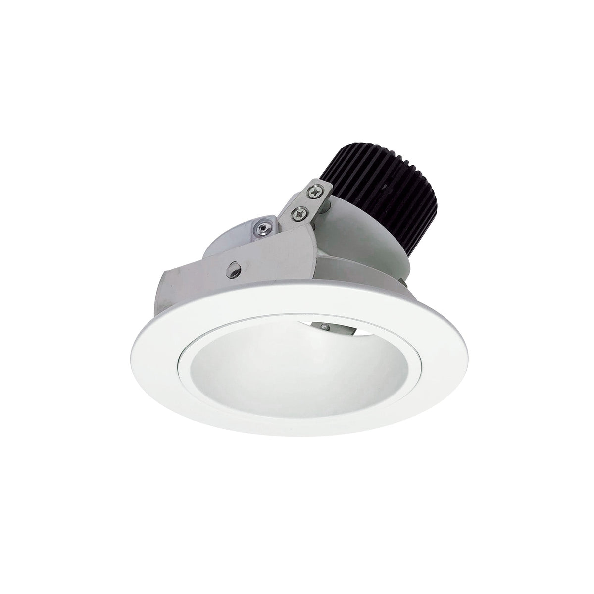 4" Iolite LED Round Adjustable Deep Reflector, 800lm / 14W, 5000K, Matte Powder White Reflector / Matte Powder White Flange