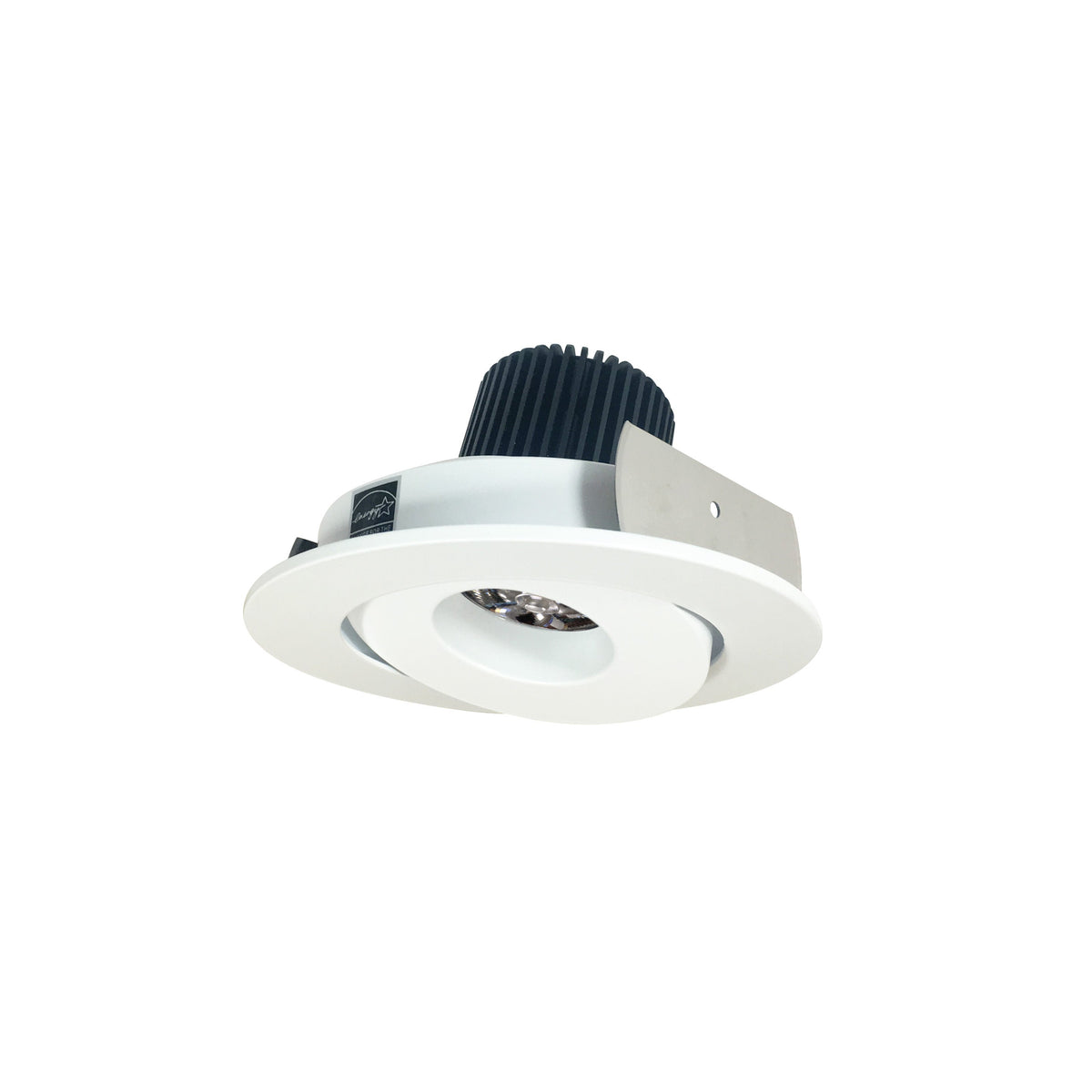 4" Iolite LED Round Adjustable Gimbal, 10-Degree Optic, 850lm / 12W, 3500K, Bright White Finish