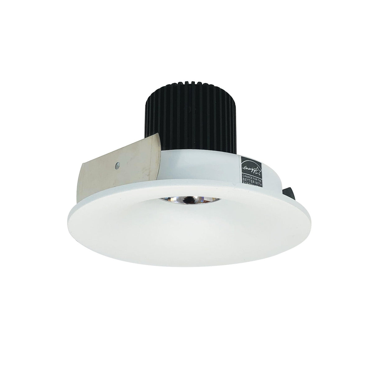 4" Iolite LED Round Bullnose, 10-Degree Optic, 950lm / 12W, 4000K, Bright White Finish