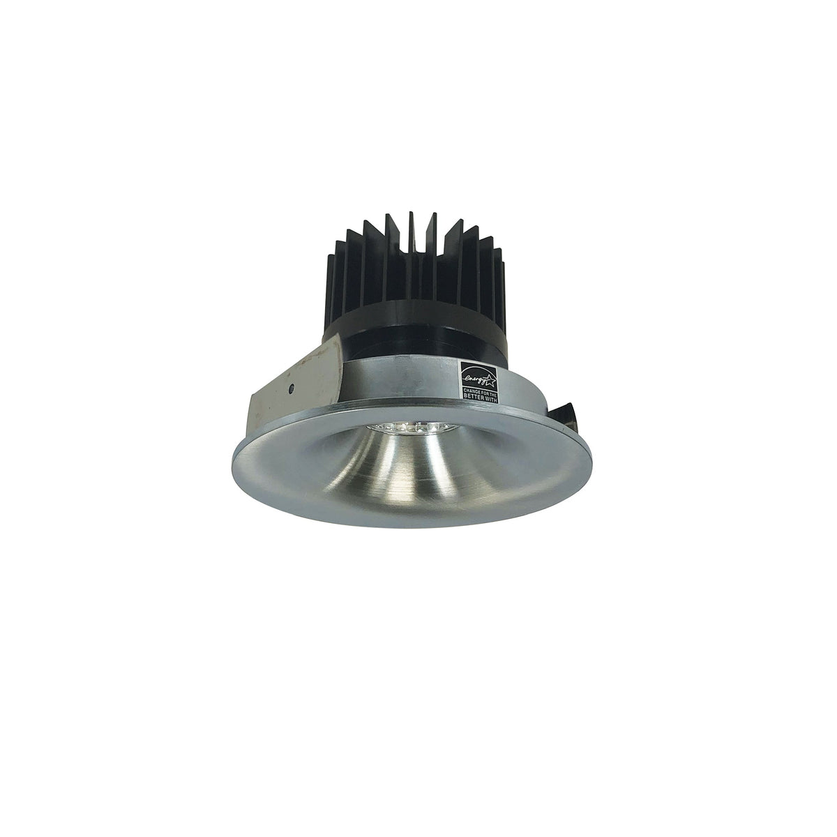 4" Iolite LED Round Bullnose, 1500lm/2000lm/2500lm (varies by housing), 4000K, Natural Metal Finish