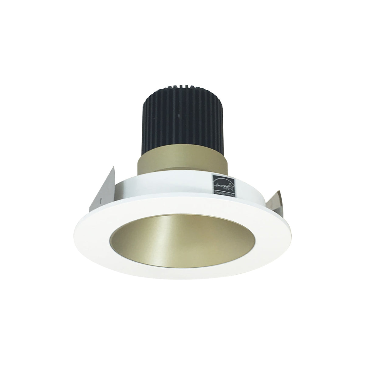 4" Iolite LED Round Reflector, 1000lm / 14W, 3500K, Champagne Haze Reflector / Bright White Flange