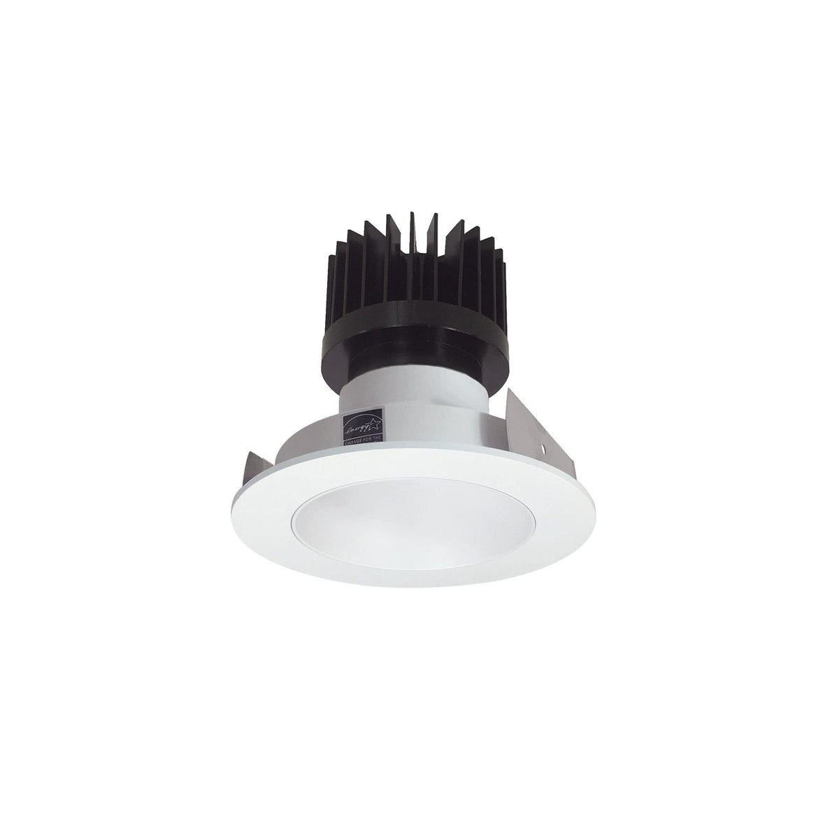 4" Iolite LED Round Reflector, 1500lm/2000lm/2500lm (varies by housing), 3500K, Bright White Reflector / Bright White Flange