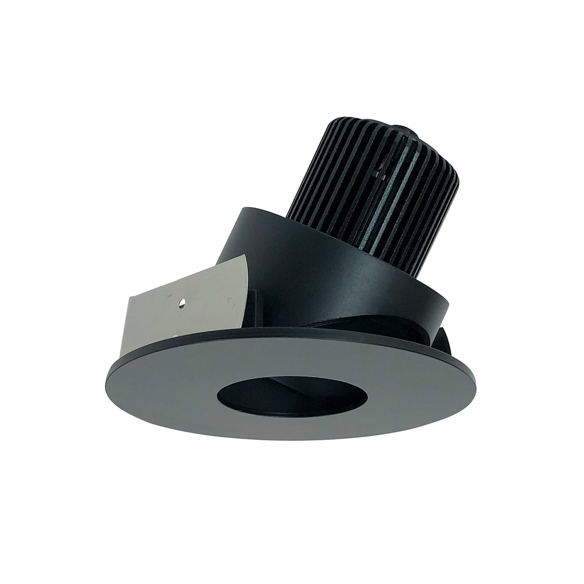 4" Iolite LED Round Adjustable Pinhole, 1000lm / 14W, 5000K, Black Pinhole / Black Flange