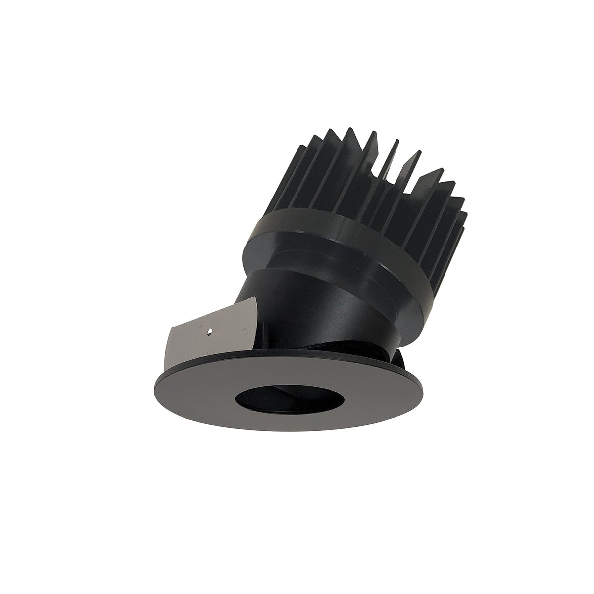 4" Iolite LED Round Adjustable Pinhole, 1500lm/2000lm/2500lm (varies by housing), Comfort Dim, Black Pinhole / Black Flange