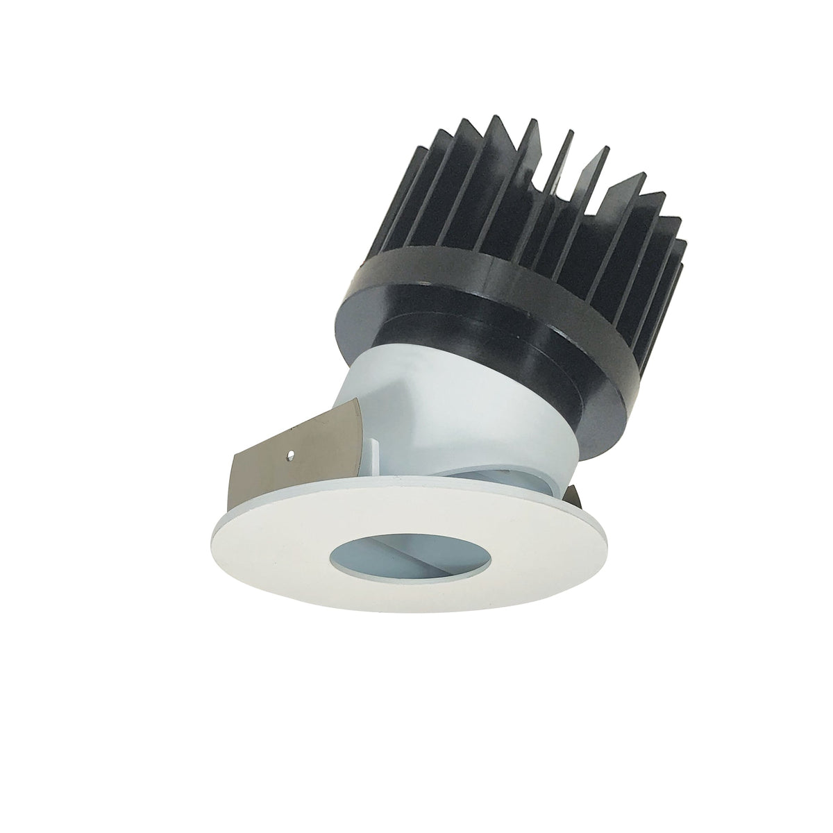 4" Iolite LED Round Adjustable Pinhole, 1500lm/2000lm/2500lm (varies by housing), 5000K, Bright White Pinhole / Bright White Flange