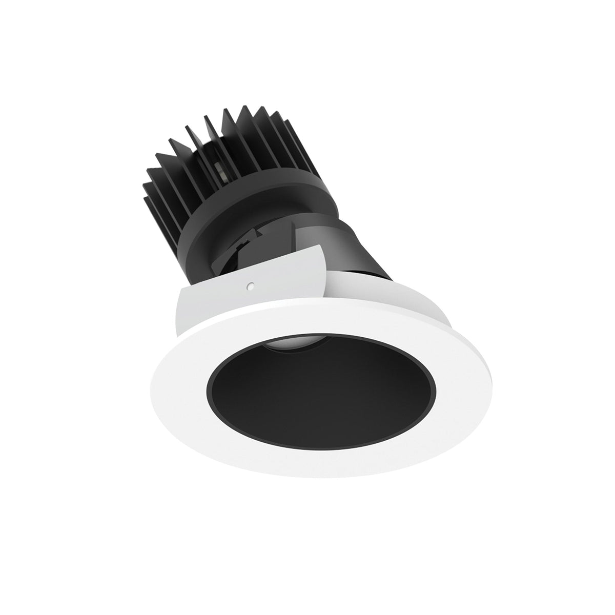 4" Iolite LED Round Adjustable Slot, 1500lm/2000lm (varies by housing), 3000K, Black Reflector / Bright White Flange
