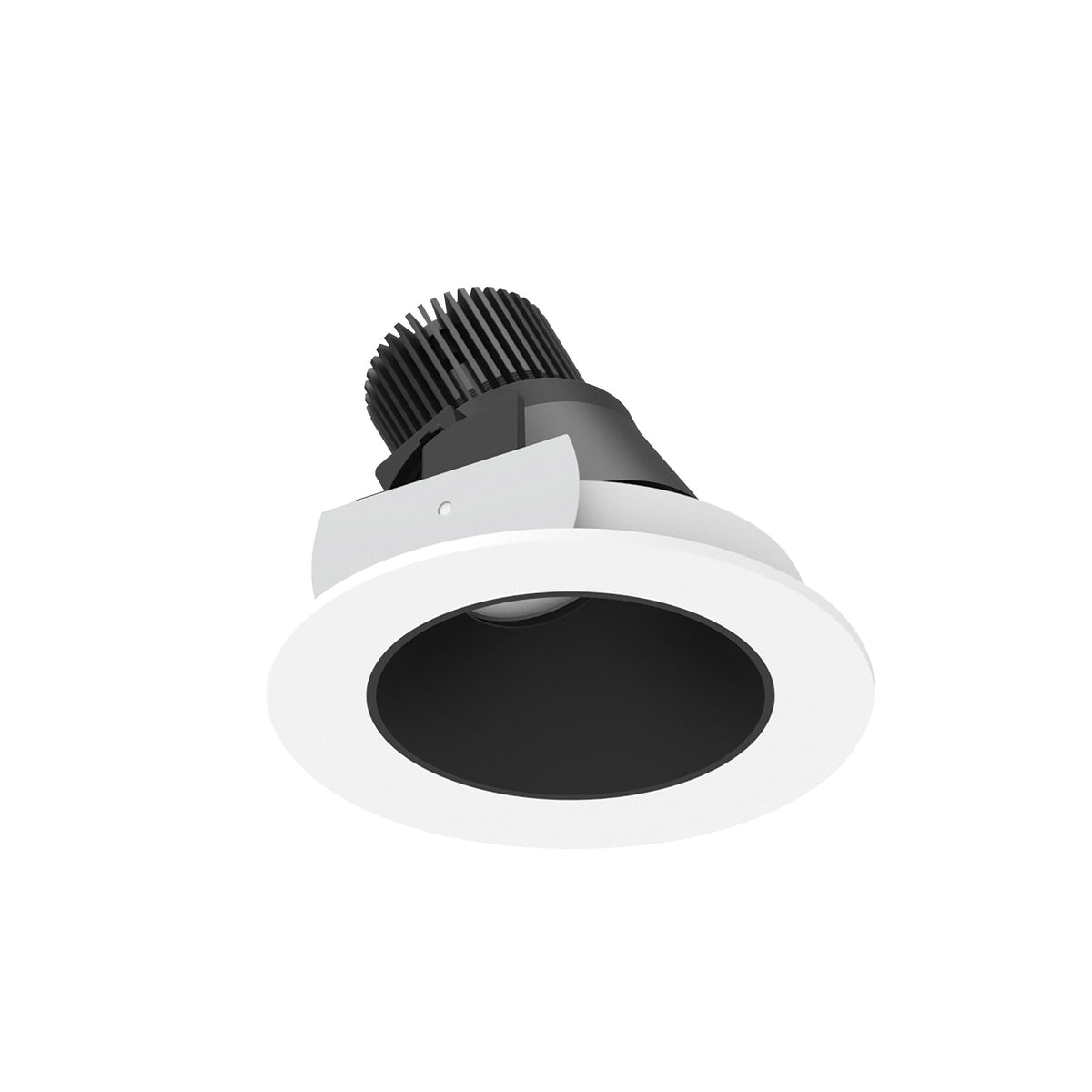 4" Iolite LED Round Adjustable Slot, 800lm / 14W, 5000K, Black Reflector / Bright White Flange