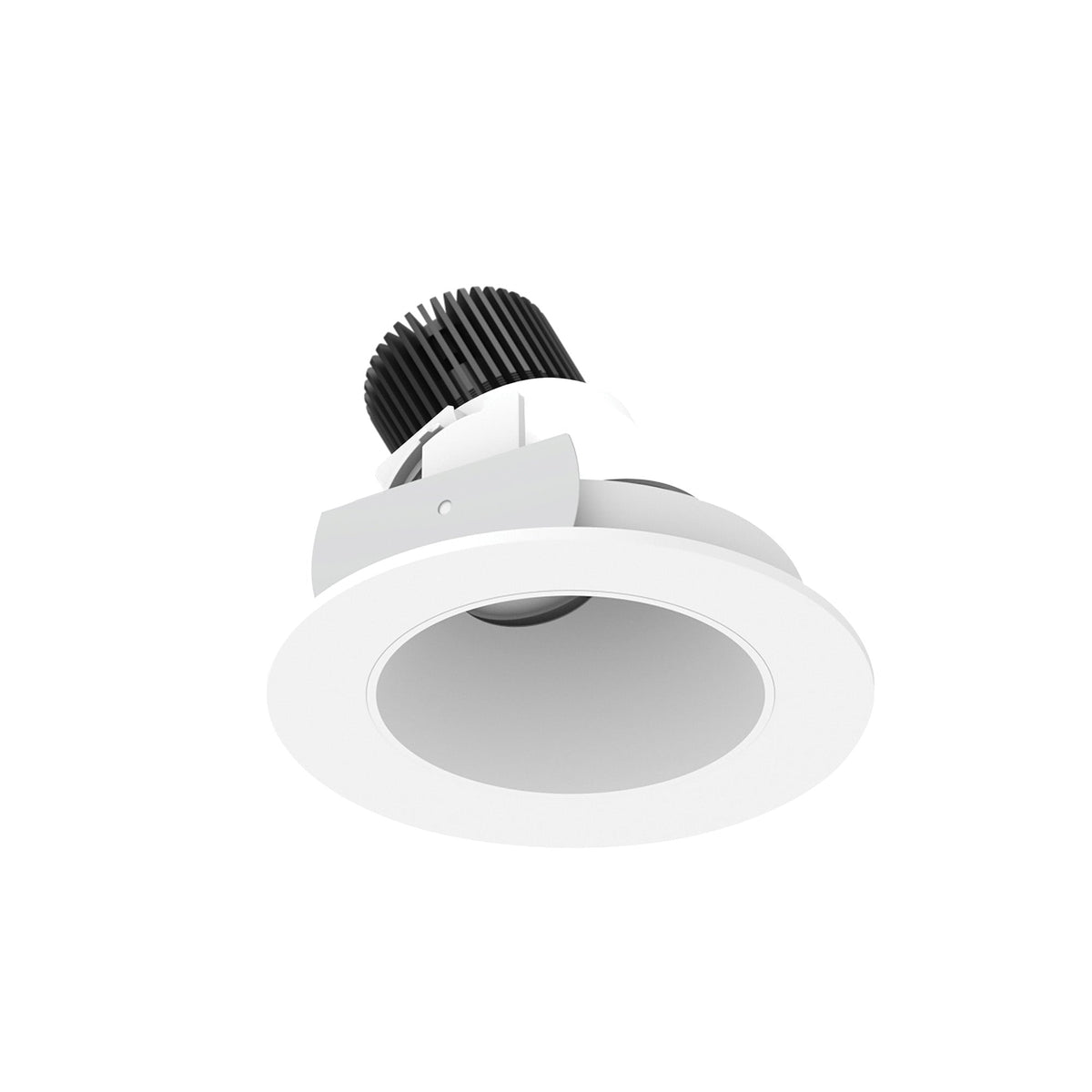 4" Iolite LED Round Adjustable Slot, 10-Degree Optic, 850lm / 12W, 3000K, Bright White Reflector / Bright White Flange