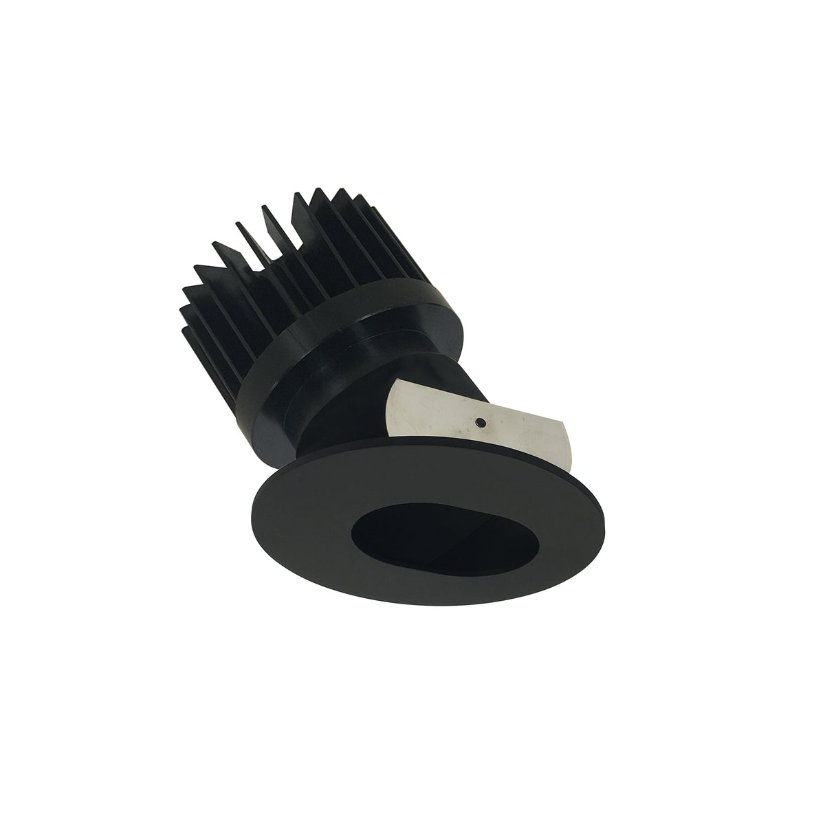 4" Iolite LED Round Adjustable Slot Aperture, 1500lm/2000lm/2500lm (varies by housing), 3500K, Black Slot Aperture / Black Flange