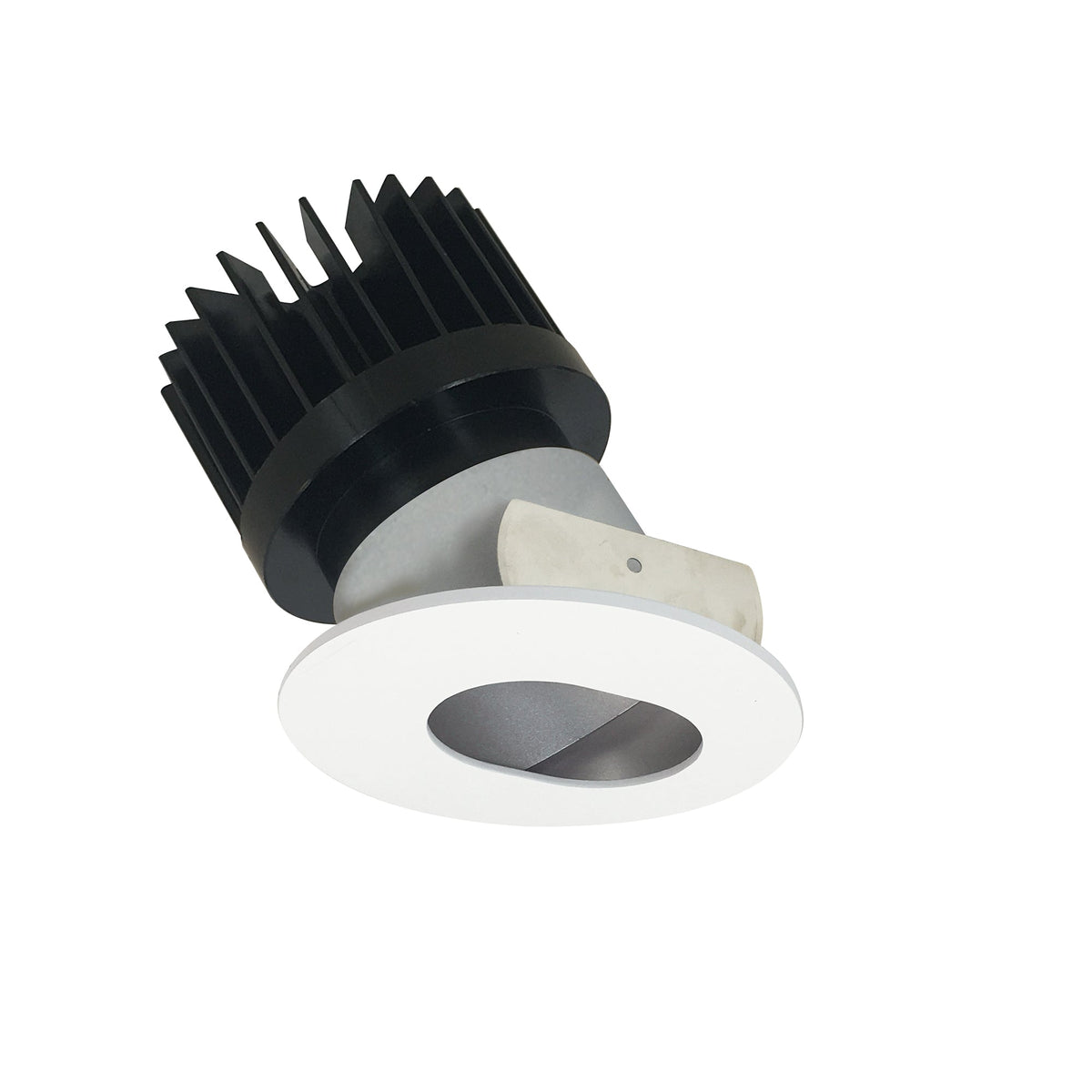 4" Iolite LED Round Adjustable Slot Aperture, 1500lm/2000lm/2500lm (varies by housing), 4000K, Haze Slot Aperture / Bright White Flange