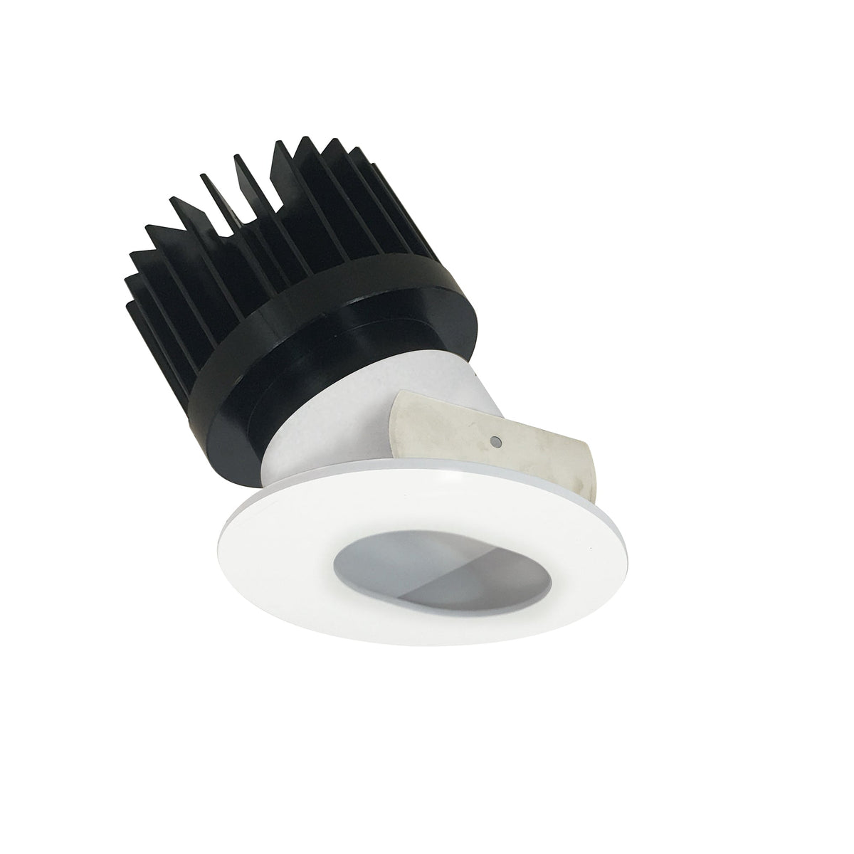 4" Iolite LED Round Adjustable Slot Aperture, 1500lm/2000lm/2500lm (varies by housing), 5000K, Bright White Slot Aperture / Bright White Flange