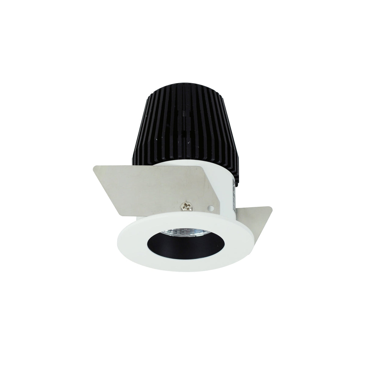 1" Iolite LED NTF Round Reflector, 600lm, 4000K, Black Reflector / Warm White Flange