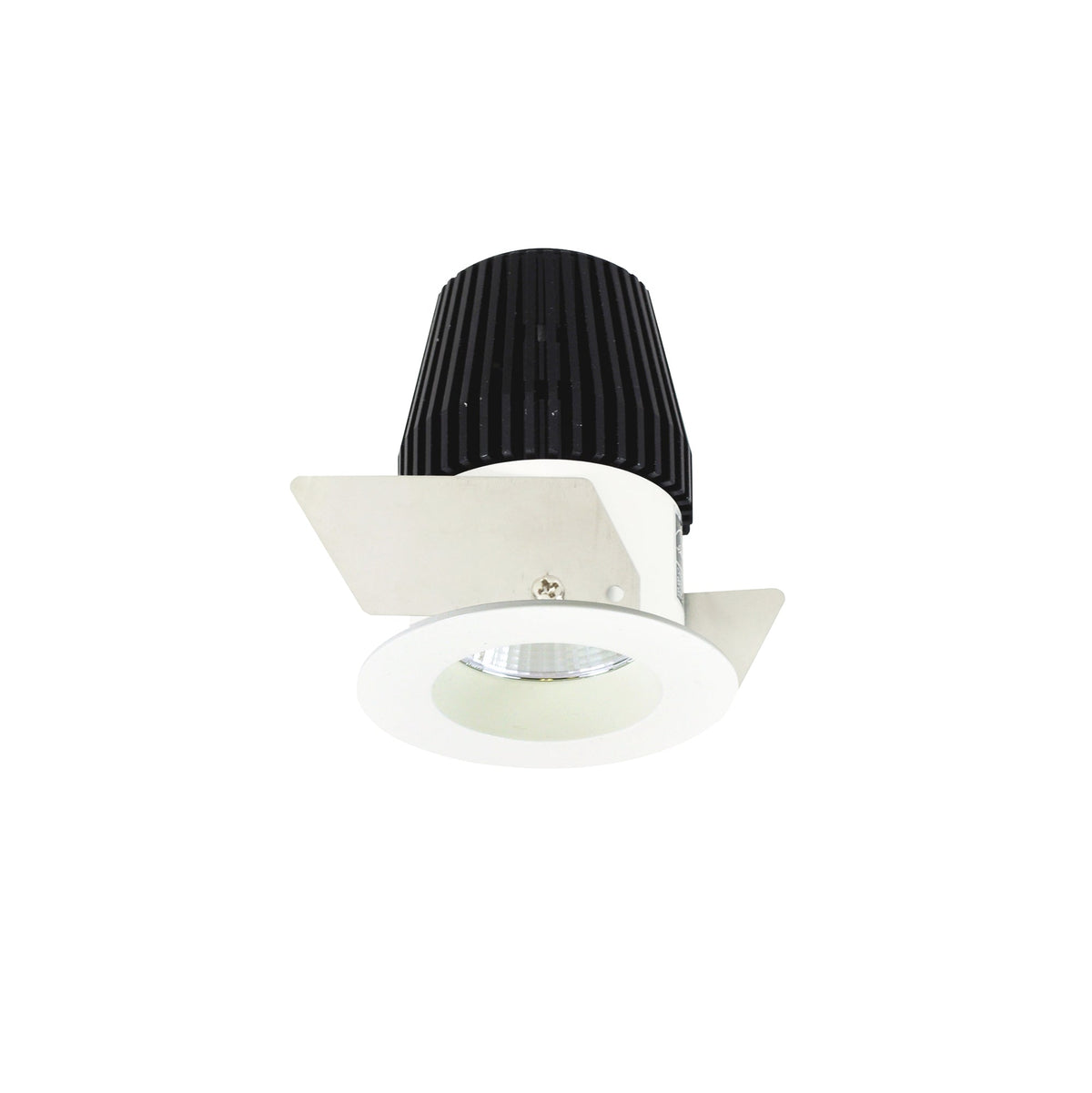1" Iolite LED NTF Round Reflector, 600lm, 3000K, Bright White Reflector / Bright White Flange