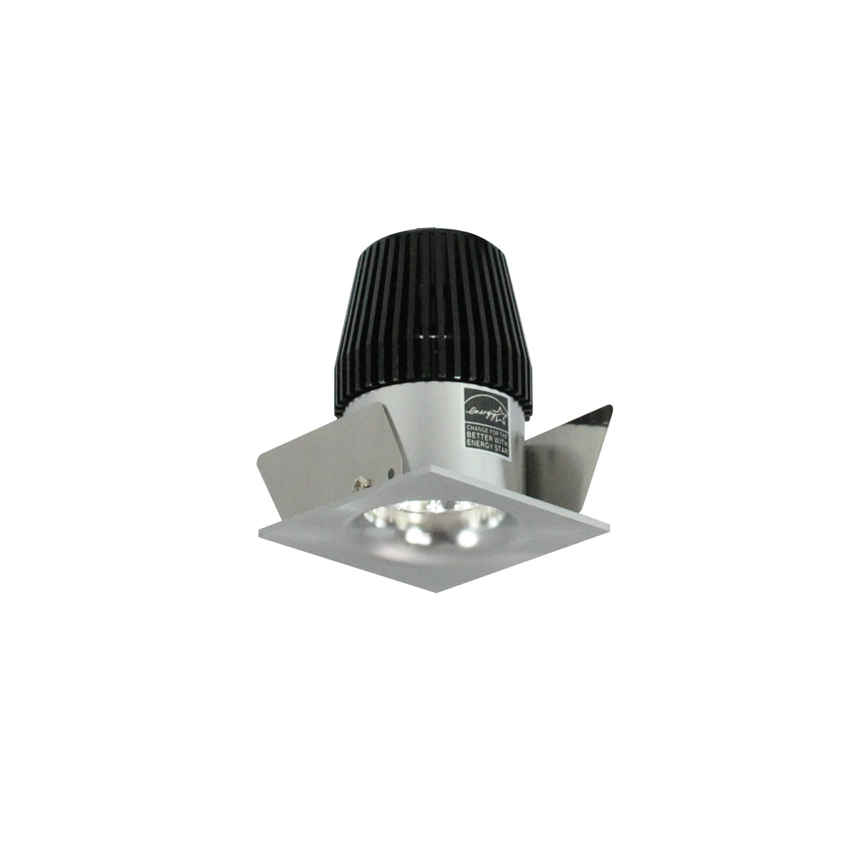 1" Iolite LED NTF Square Bullnose, 600lm, Comfort Dim, Natural Metal Reflector / Natural Metal Flange