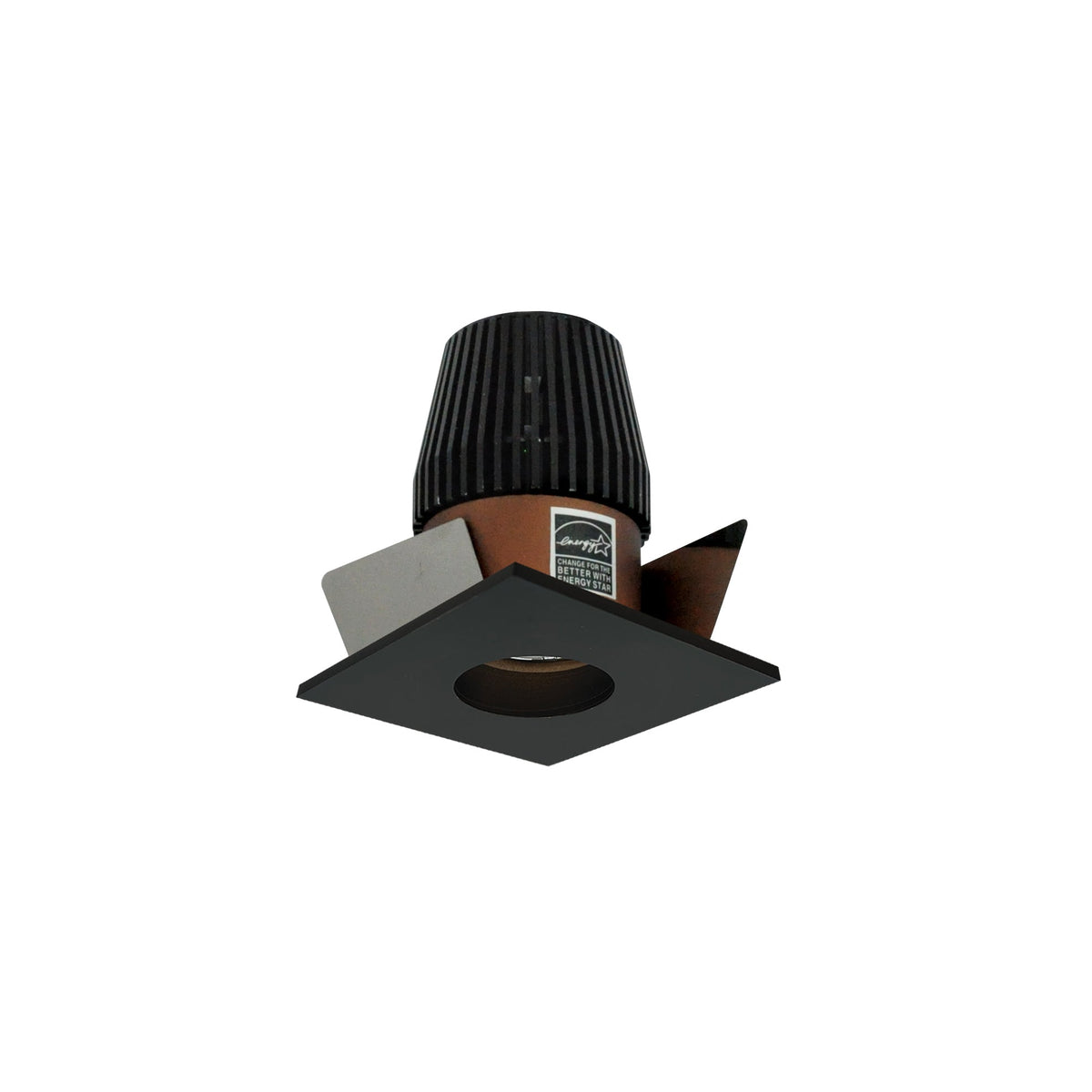 1" Iolite LED NTF Square Reflector with Round Aperture, 600lm, 5000K, Bronze Reflector / Bronze Flange