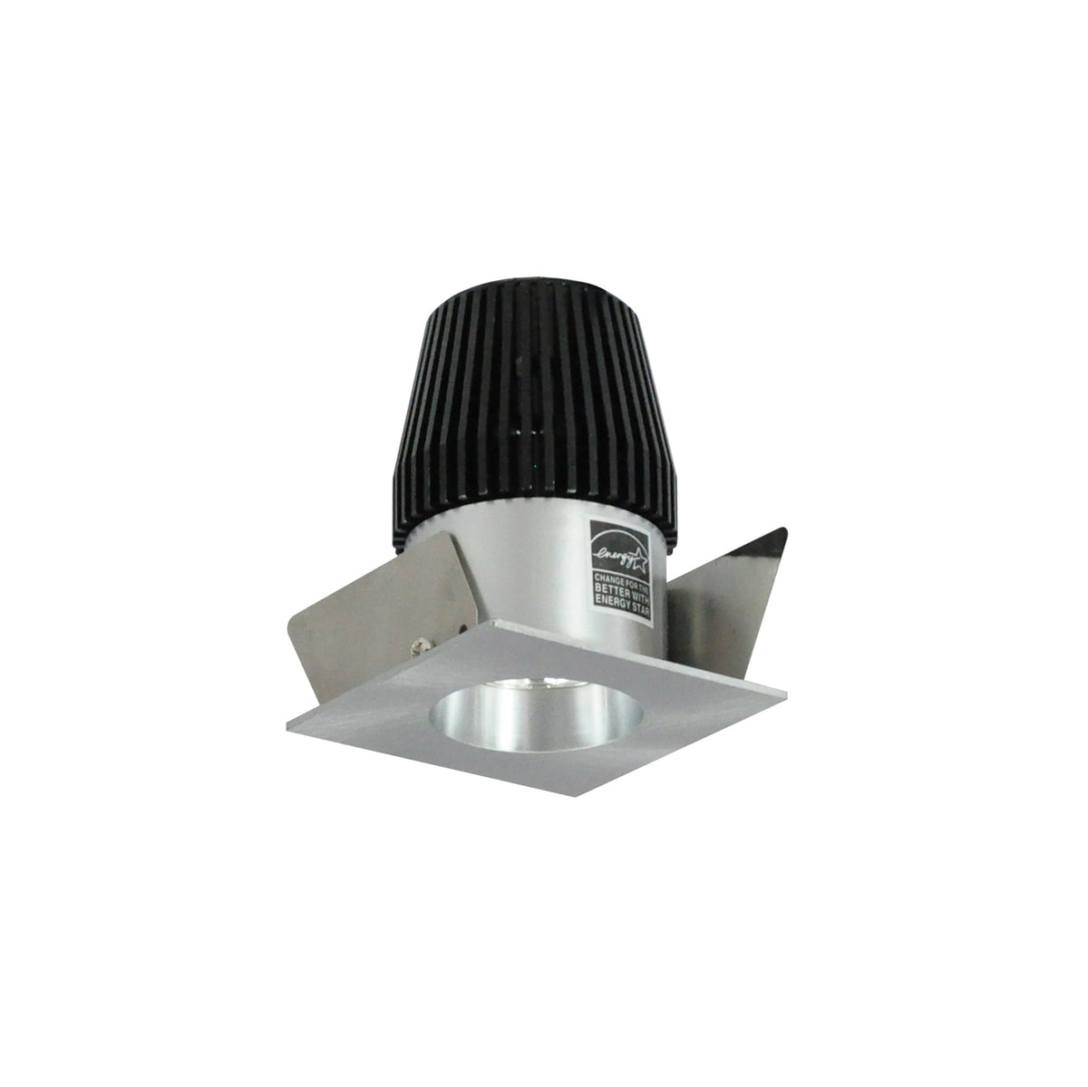 1" Iolite LED NTF Square Reflector with Round Aperture, 600lm, 4000K, Natural Metal Reflector / Natural Metal Flange