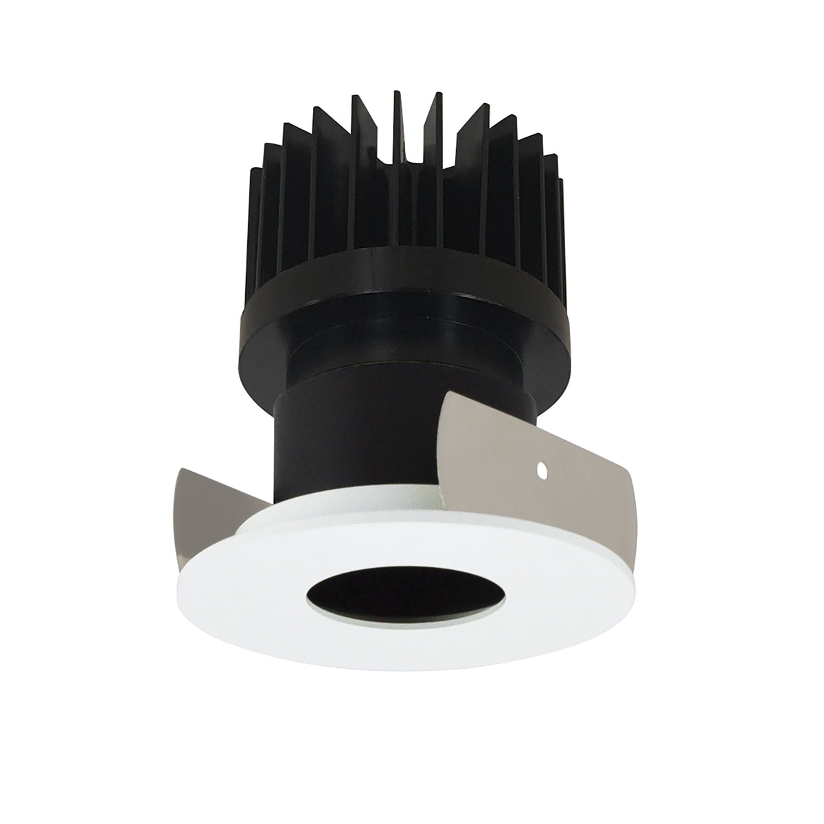 2" Iolite LED Round Pinhole, 1500lm/2000lm/2500lm (varies by housing), Comfort Dim, Black Pinhole / Bright White Flange