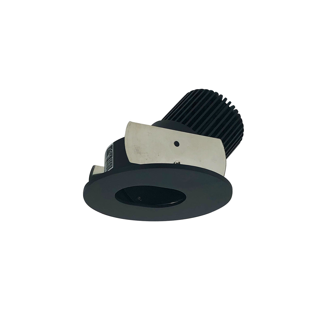 2" Iolite LED Round Adjustable Slot Aperture, 1000lm / 14W, 3500K, Black Slot Aperture / Black Flange