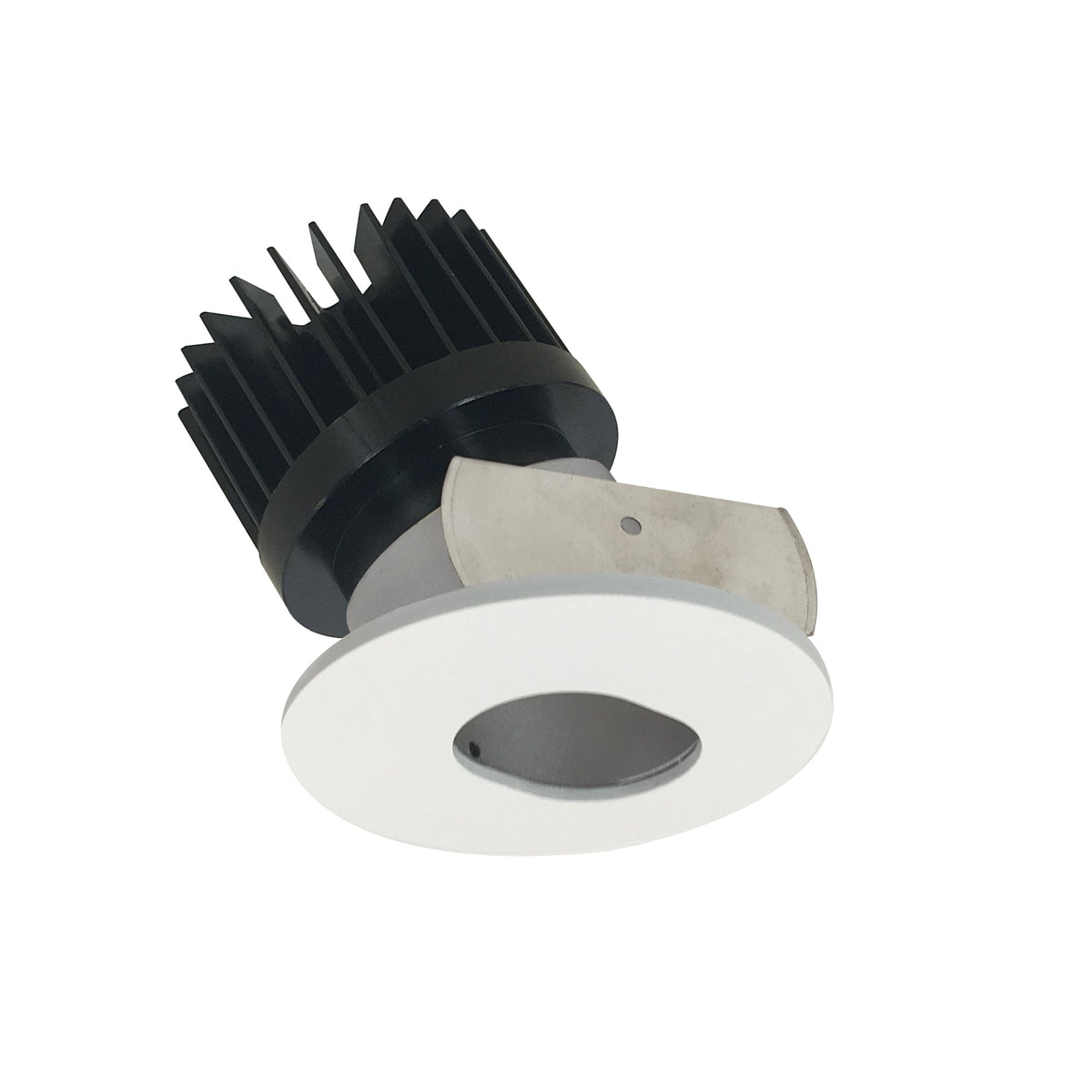 2" Iolite LED Round Adjustable Slot Aperture, 1500lm/2000lm/2500lm (varies by housing), Comfort Dim, Haze Slot Aperture / Bright White Flange
