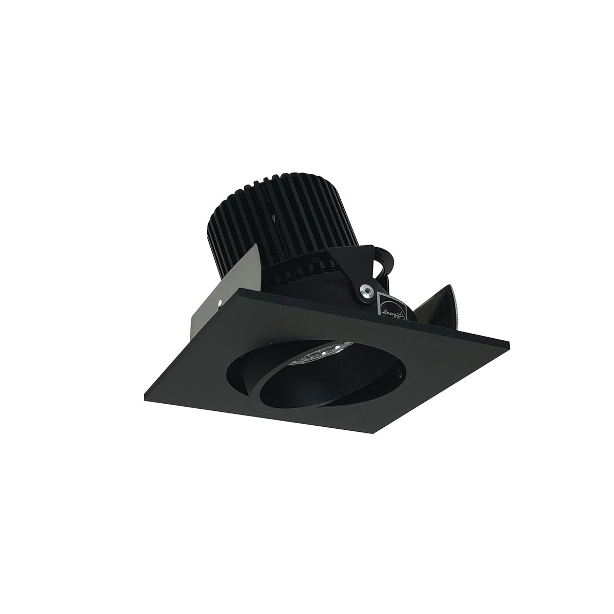 2" Iolite LED Square Adjustable Cone Reflector, 1000lm / 14W, 2700K, Black Reflector / Black Flange