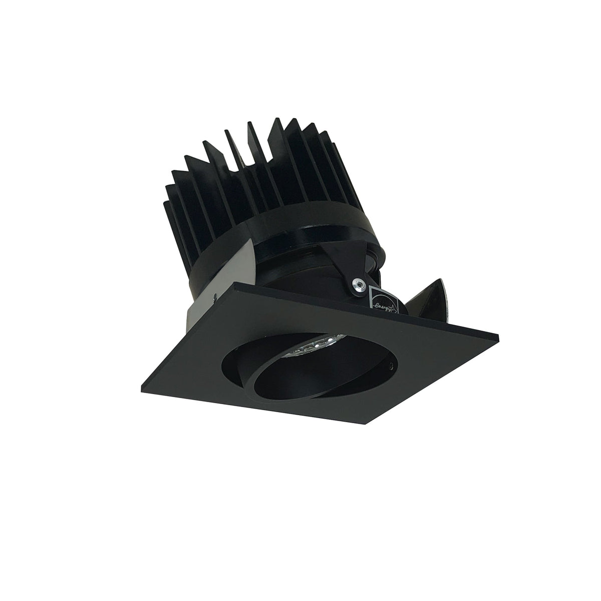 2" Iolite LED Square Adjustable Cone Reflector, 1500lm/2000lm/2500lm (varies by housing), Comfort Dim, Black Reflector / Black Flange