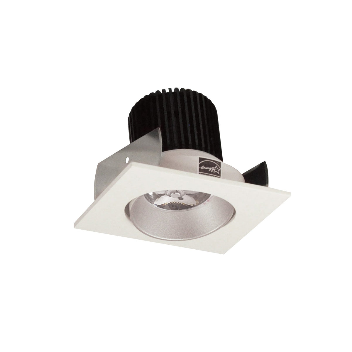 2" Iolite LED Square Adjustable Cone Reflector, 10-Degree Optic, 800lm / 12W, 3000K, Haze Reflector / Warm White Flange