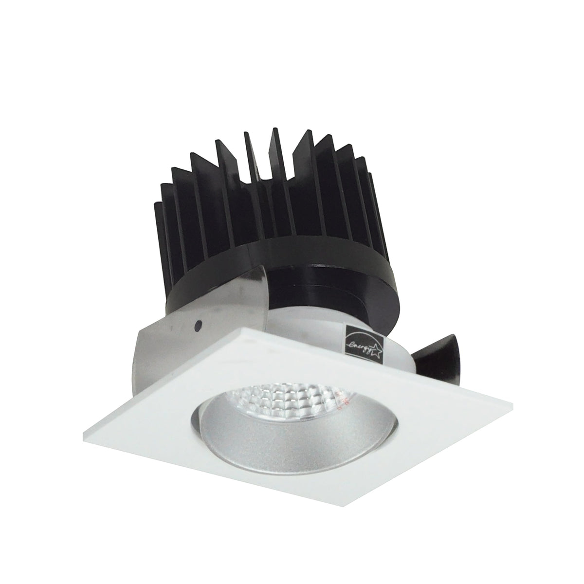 2" Iolite LED Square Adjustable Cone Reflector, 1500lm/2000lm/2500lm (varies by housing), Comfort Dim, Haze Reflector / Bright White Flange