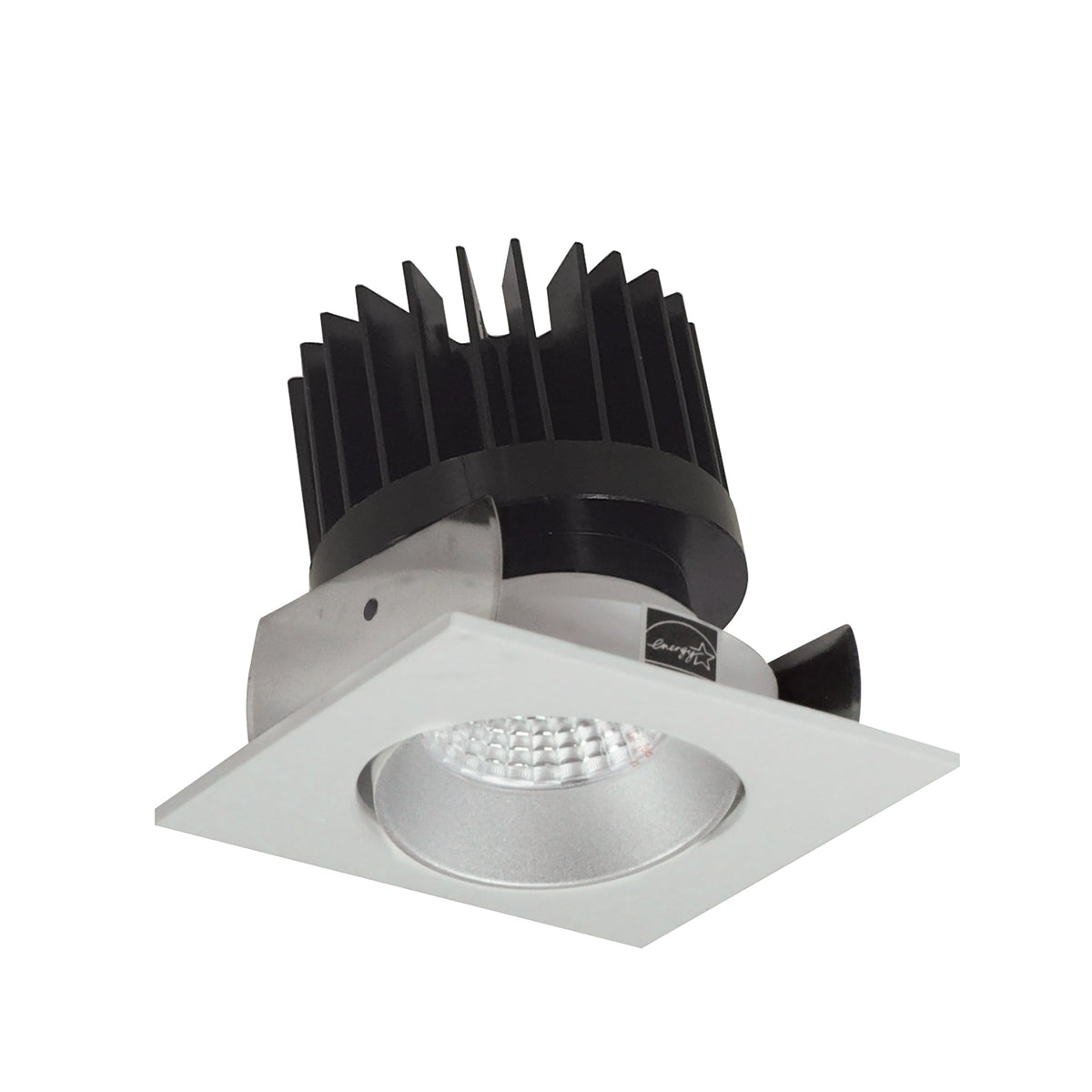 2" Iolite LED Square Adjustable Cone Reflector, 1500lm/2000lm/2500lm (varies by housing), 4000K, Haze Reflector / Warm White Flange