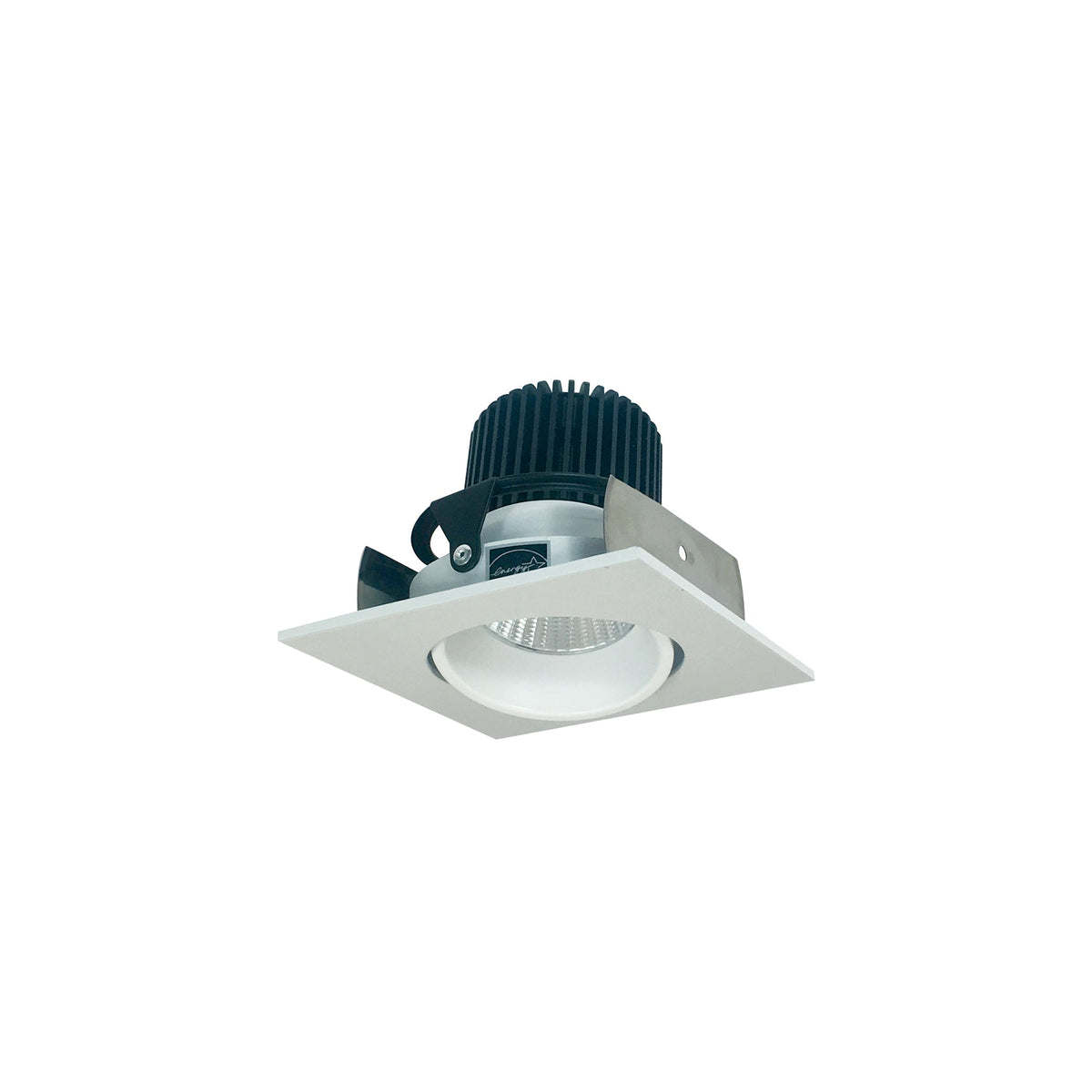 2" Iolite LED Square Adjustable Cone Reflector, 1000lm / 14W, 5000K, Bright White Reflector / Bright White Flange
