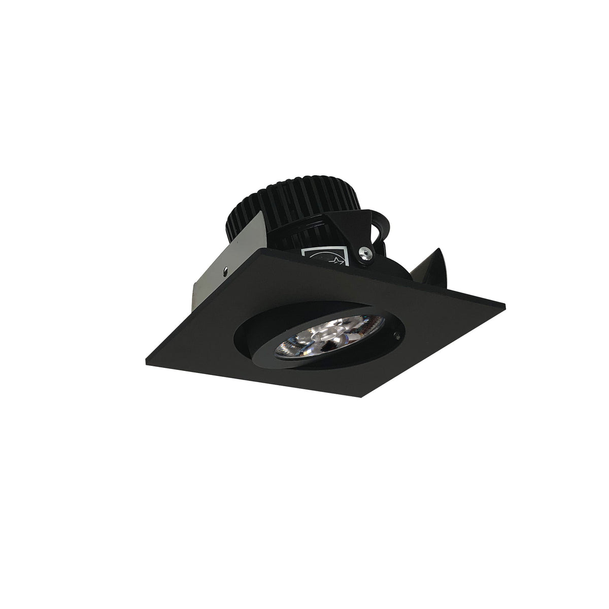 2" Iolite LED Square Adjustable Gimbal, 10-Degree Optic, 850lm / 12W, 4000K, Black Finish