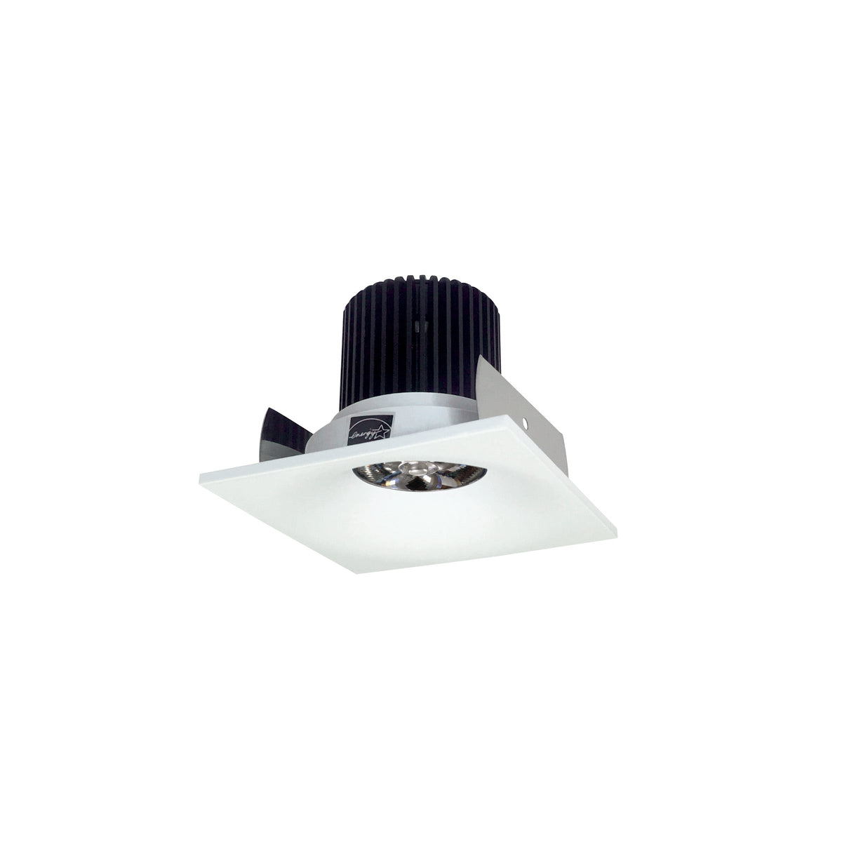 2" Iolite LED Square Bullnose, 10-Degree Optic, 800lm / 12W, 2700K, Bright White Finish