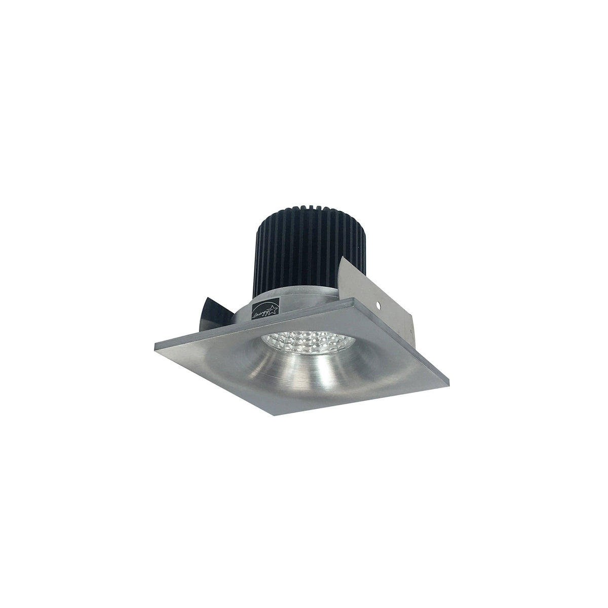 2" Iolite LED Square Bullnose, 800lm / 14W, Comfort Dim, Natural Metal Finish