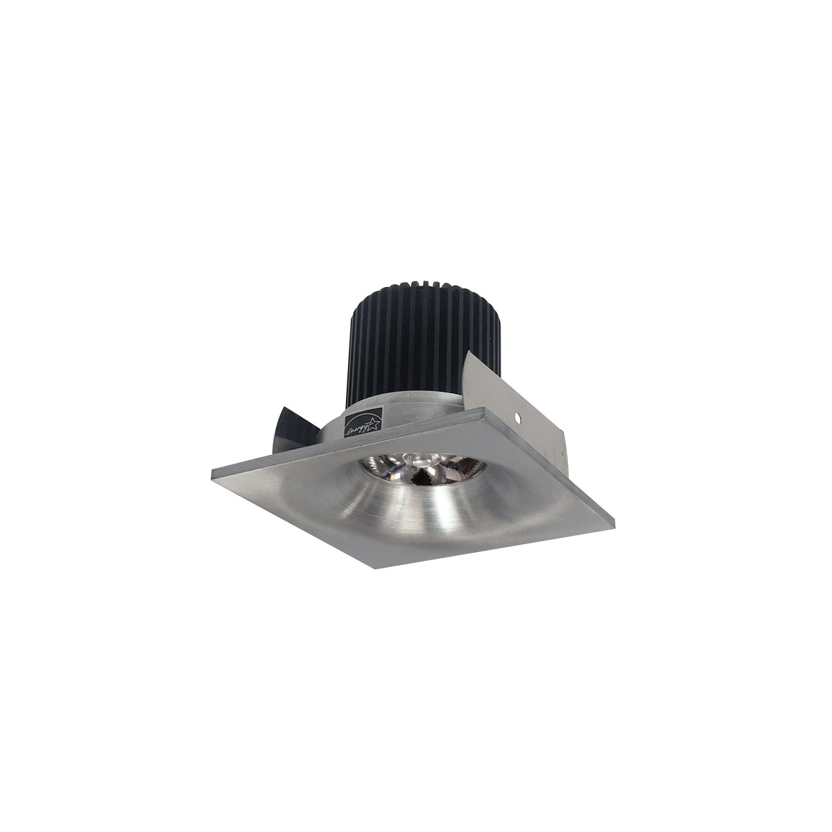 2" Iolite LED Square Bullnose, 10-Degree Optic, 800lm / 12W, 2700K, Natural Metal Finish