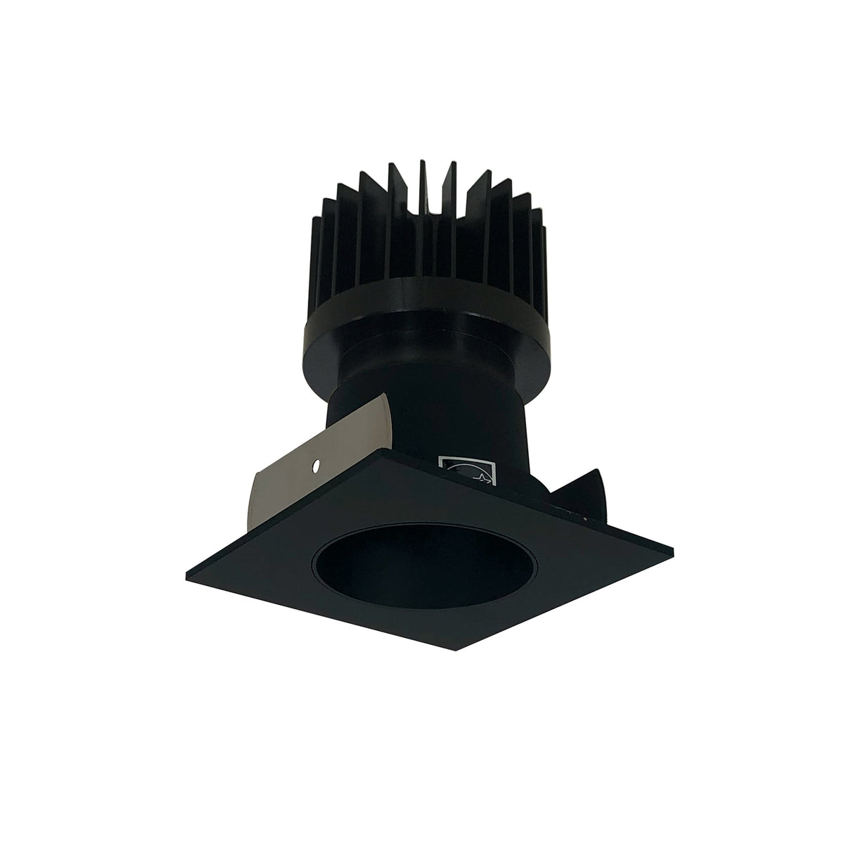 2" Iolite LED Square Reflector with Round Aperture, 1500lm/2000lm/2500lm (varies by housing), 2700K, Black Reflector / Black Flange