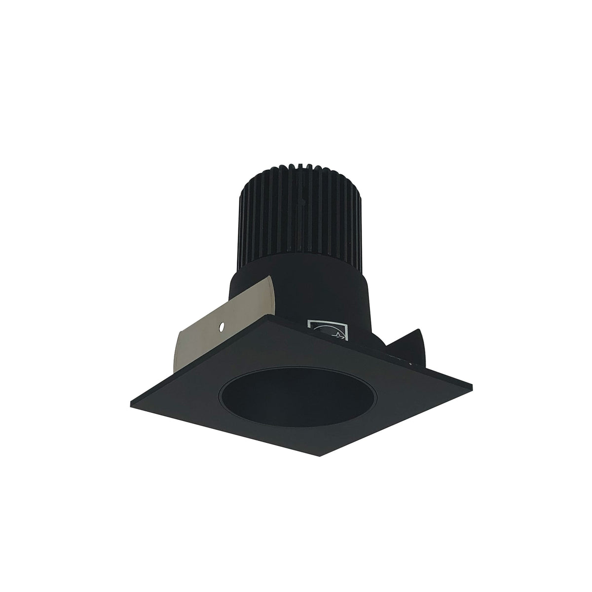 2" Iolite LED Square Reflector with Round Aperture, 10-Degree Optic, 800lm / 12W, 3500K, Black Reflector / Black Flange