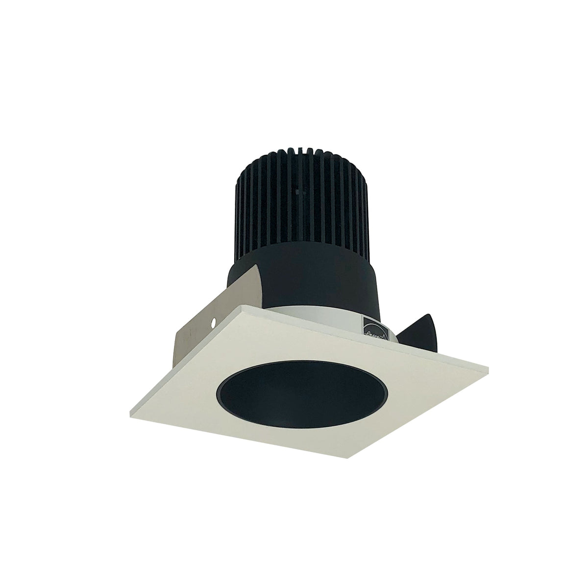 2" Iolite LED Square Reflector with Round Aperture, 800lm / 14W, Comfort Dim, Black Reflector / Warm White Flange
