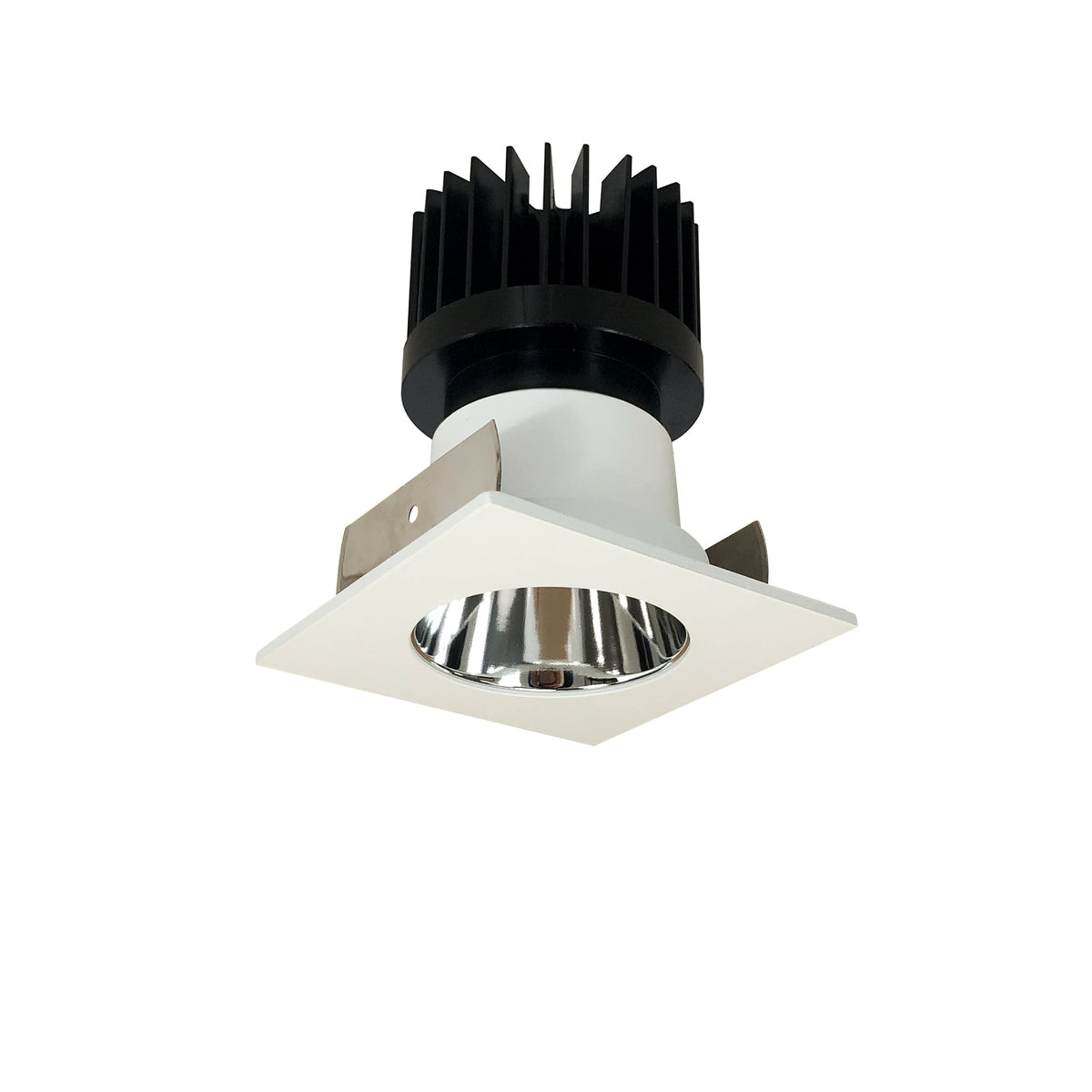 2" Iolite LED Square Reflector with Round Aperture, 1500lm/2000lm/2500lm (varies by housing), 4000K, Specular Clear Reflector / Bright White Flange