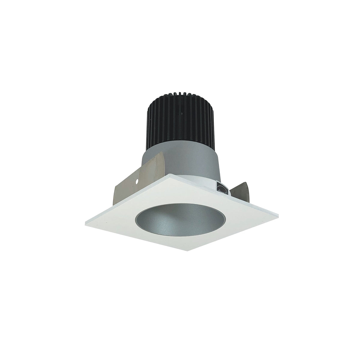 2" Iolite LED Square Reflector with Round Aperture, 10-Degree Optic, 800lm / 12W, 3000K, Haze Reflector / Bright White Flange