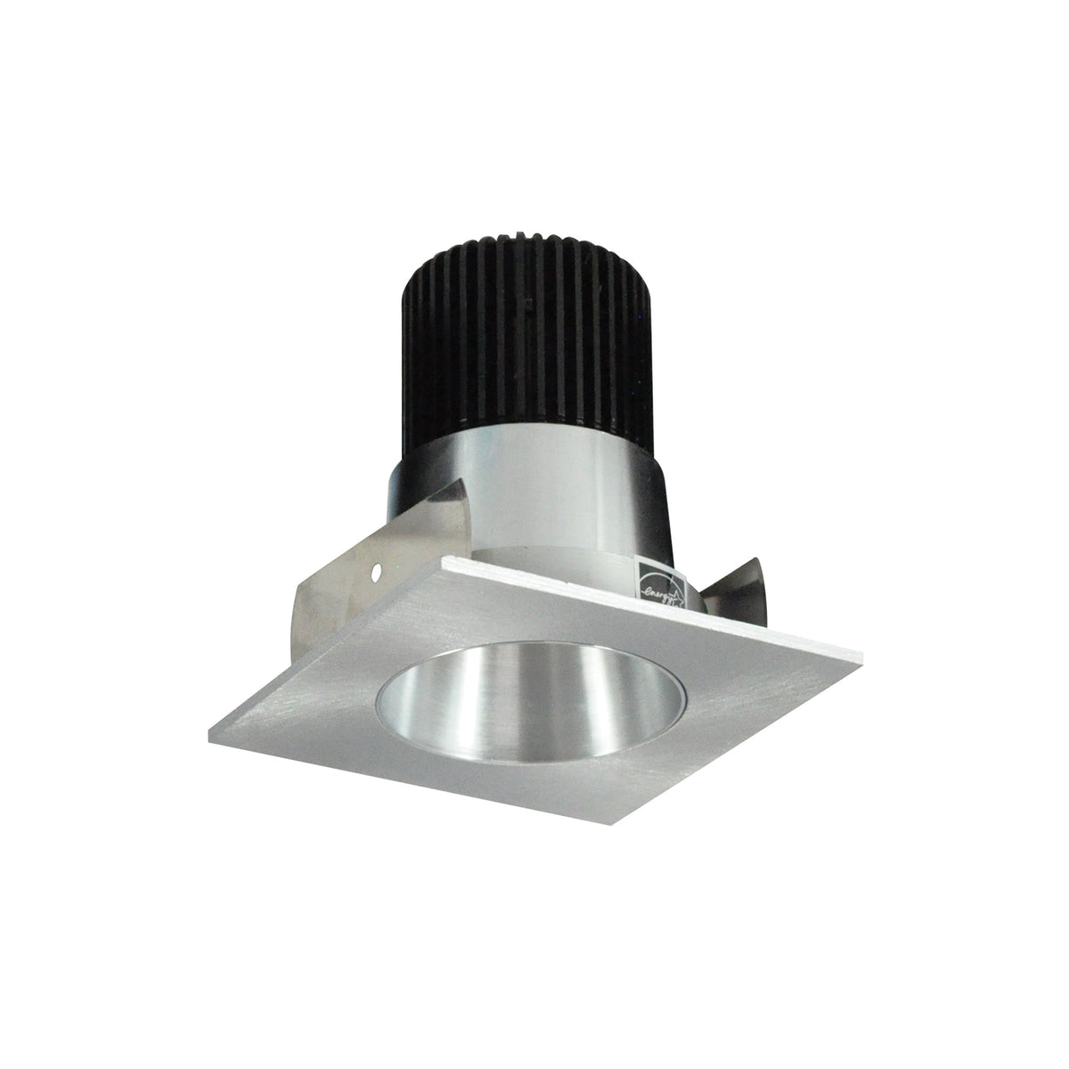 2" Iolite LED Square Reflector with Round Aperture, 10-Degree Optic, 800lm / 12W, 2700K, Natural Metal Reflector / Natural Metal Flange