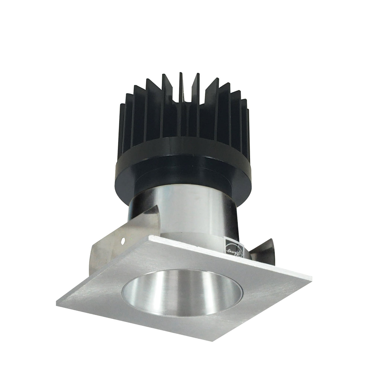 2" Iolite LED Square Reflector with Round Aperture, 1500lm/2000lm/2500lm (varies by housing), 4000K, Natural Metal Reflector / Natural Metal Flange
