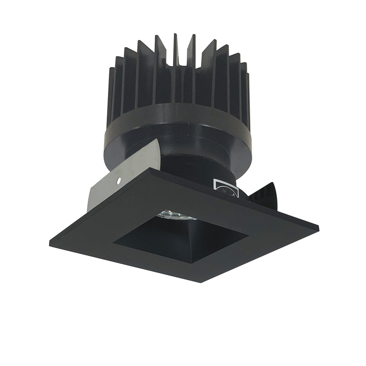2" Iolite LED Square Reflector with Square Aperture, 1500lm/2000lm/2500lm (varies by housing), Comfort Dim, Black Reflector / Black Flange