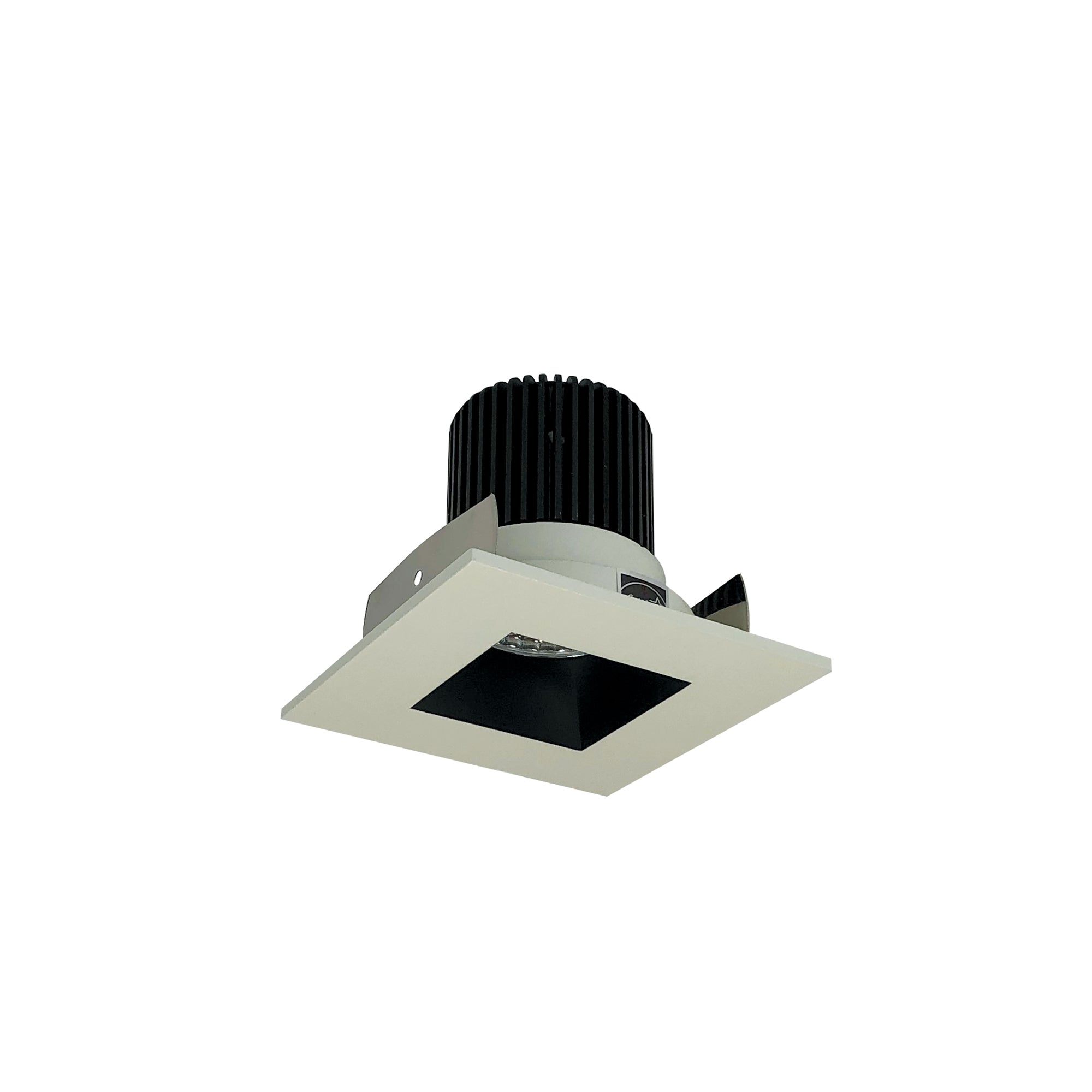 Nora NIOB-2SNDSQ30XBW/10 2 inch Iolite LED Square Reflector with Square Aperture, 1000lm / 14W, 3000K, Black Reflector / White Flange