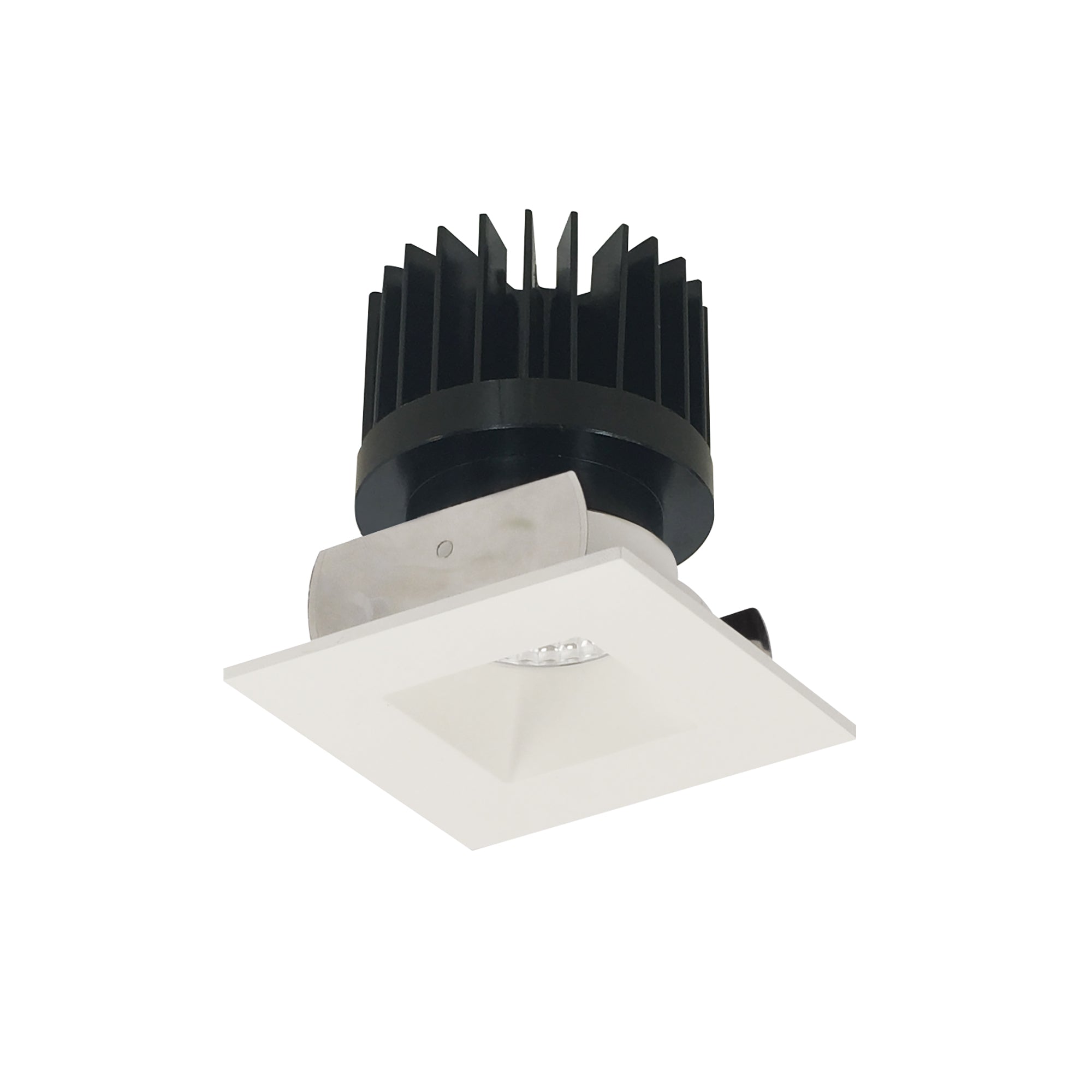 Nora NIOB-2SNDSQ27XMPW/HL 2 inch Iolite LED Square Reflector with Square Aperture, 1500lm/2000lm/2500lm (varies by housing), 2700K, Matte Powder White Reflector / Matte Powder White Flange