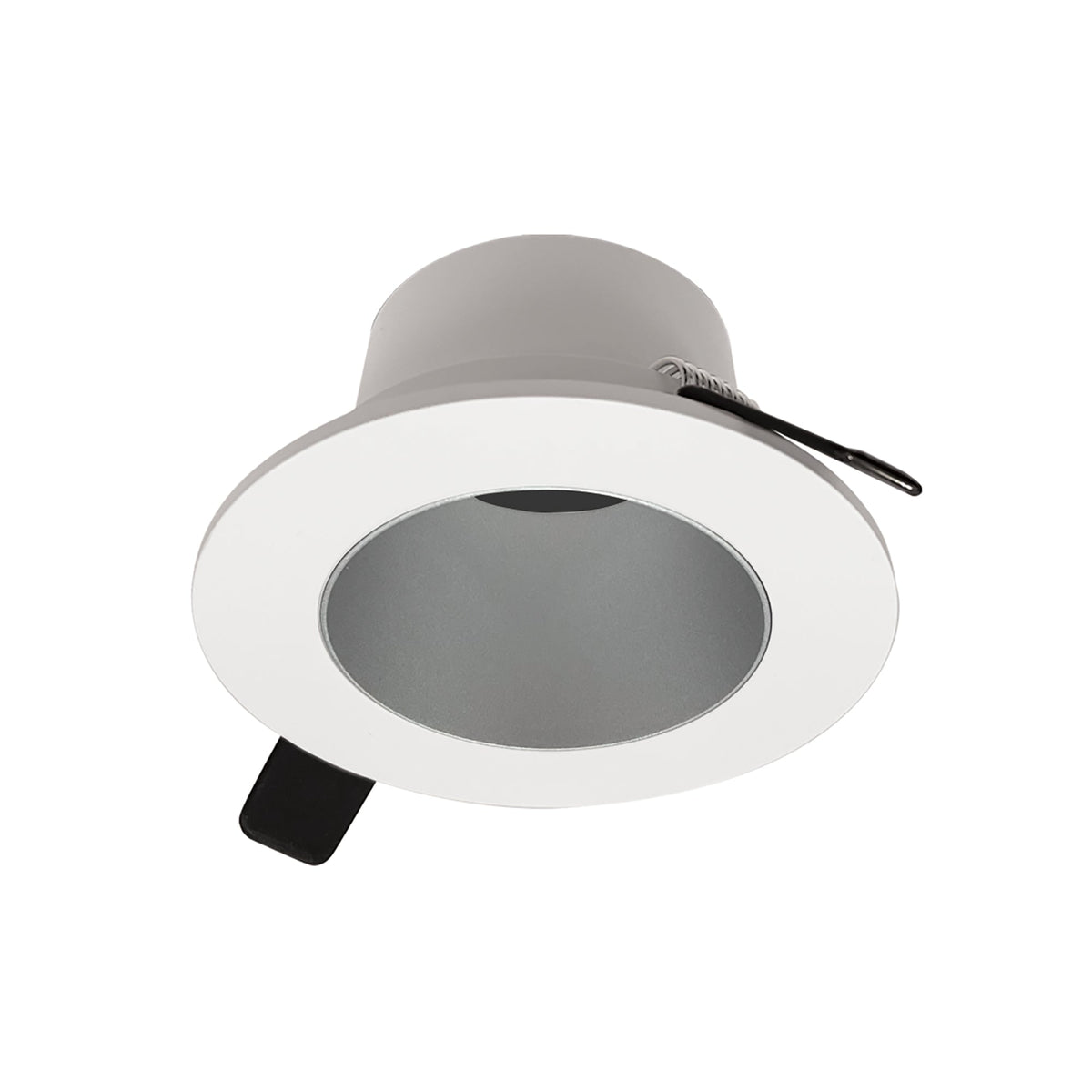 2" Iolite Can-less Round Downlight Trim, Haze Reflector / Warm White Flange