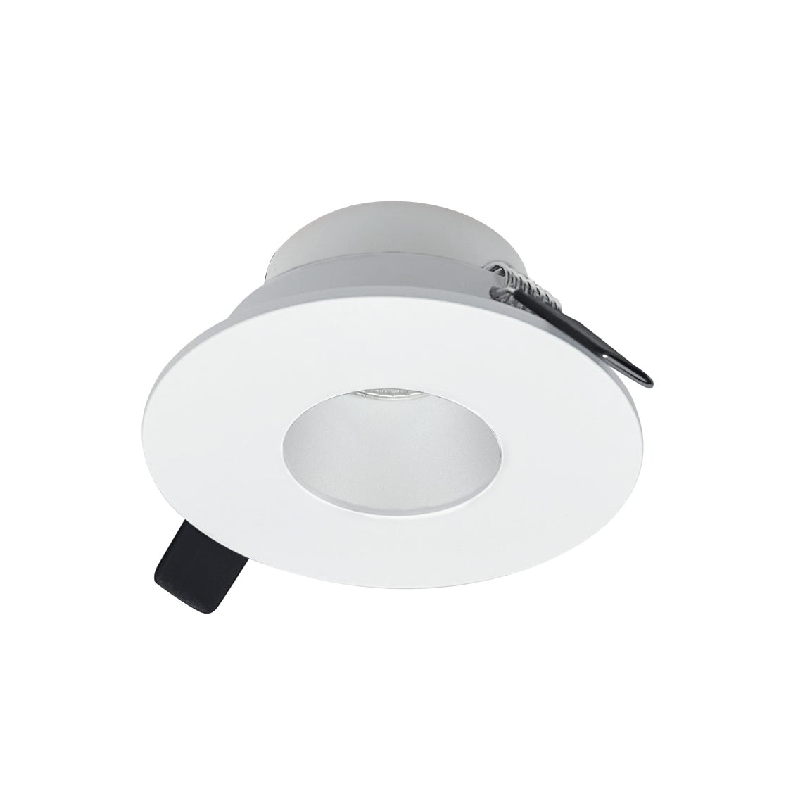 2" Iolite Can-less Round Pinhole Trim, Bright White finish