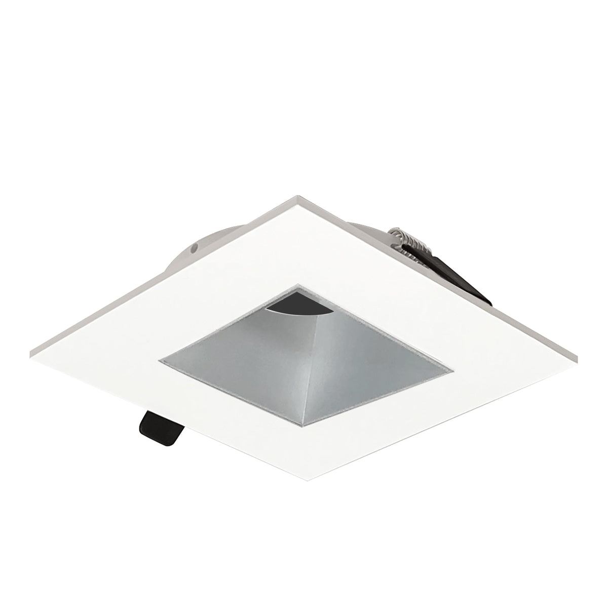 2" Iolite Can-less Square Downlight Trim, Haze Reflector / Warm White Flange