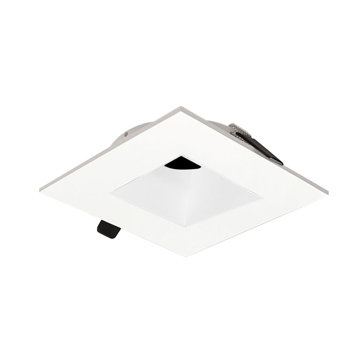 2" Iolite Can-less Square Downlight Trim, Warm White finish