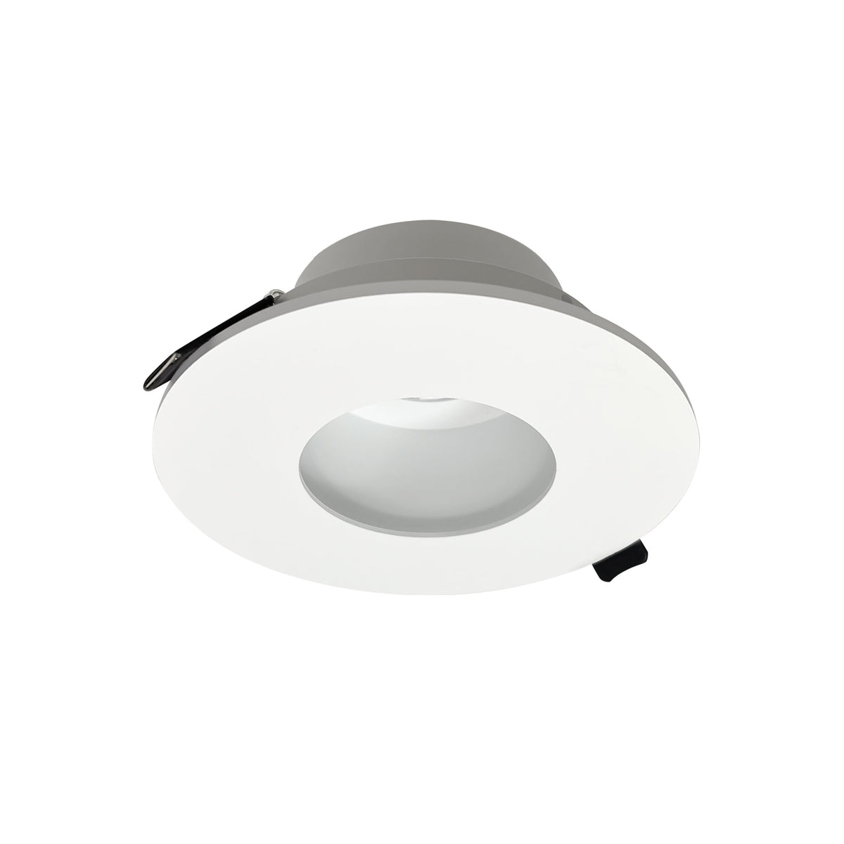 4" Iolite Can-less Round Pinhole Trim, Bright White finish